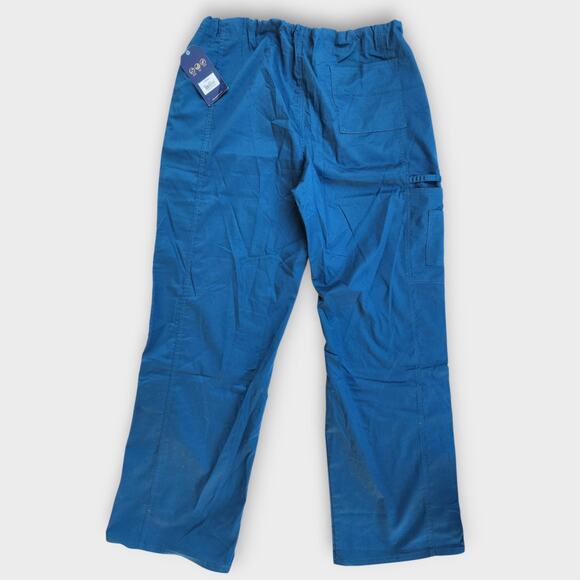 Cherokee Scrub Pants Unisex L Workwear Core stretch Straight Leg Teal NWT - Picture 2 of 6